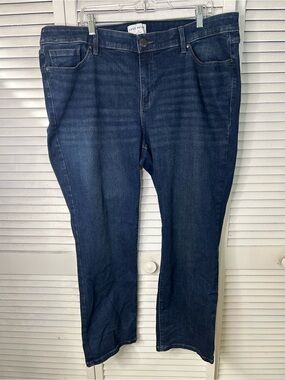 Lane Bryant Indigo Straight Jeans Size 22S